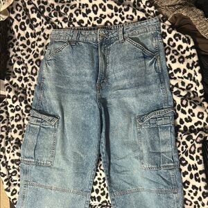 Divided Blue Demon Cargo Jeans